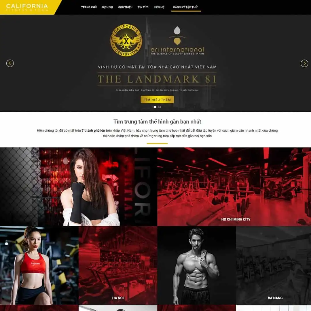 Theme WordPress trung tâm thể hình – phòng tập gym