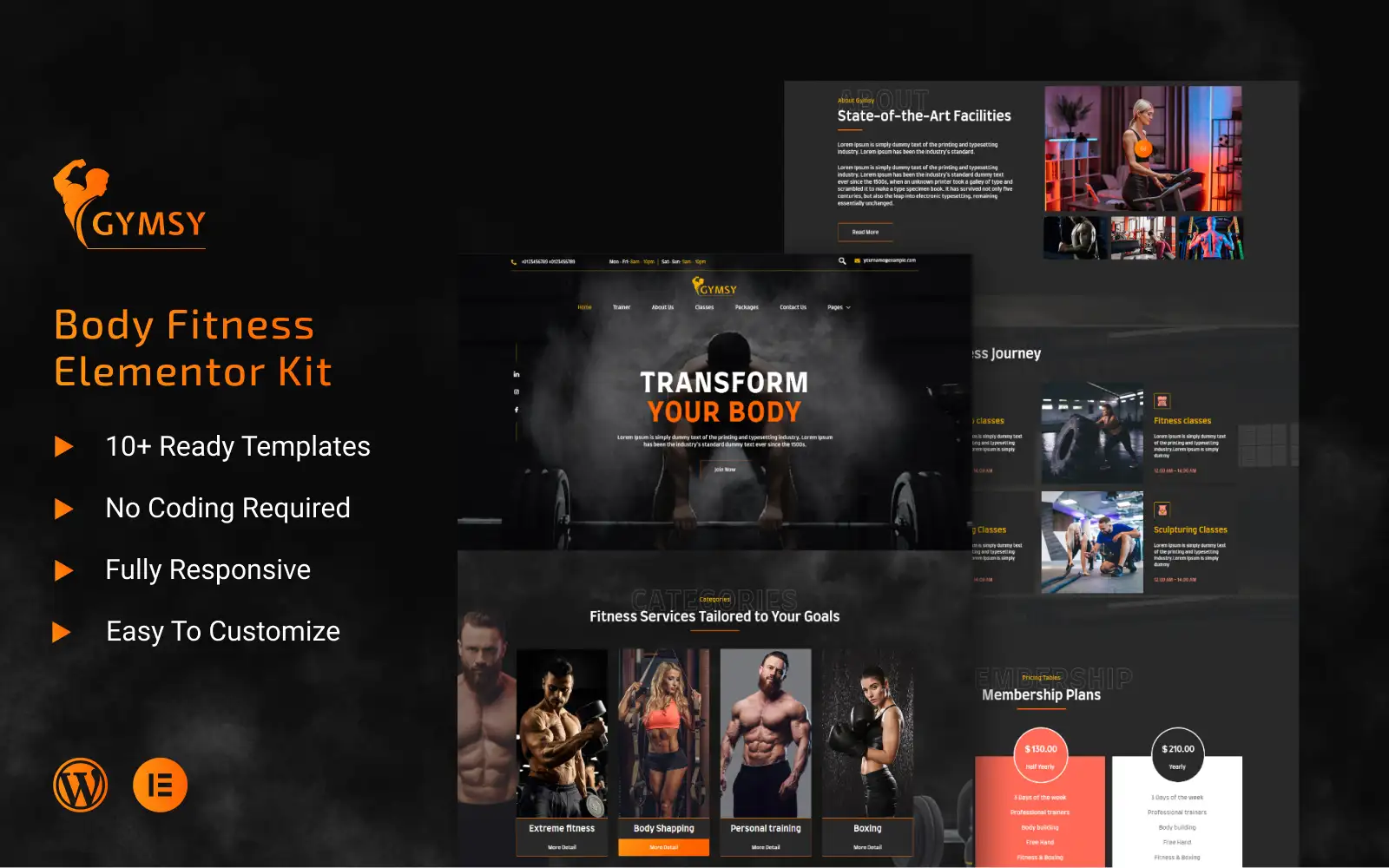 Gymsy – Gym & Fitness Elementor Kit