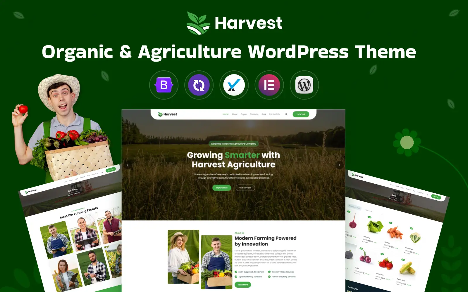 Harvest – Organic & Agriculture WordPress Theme