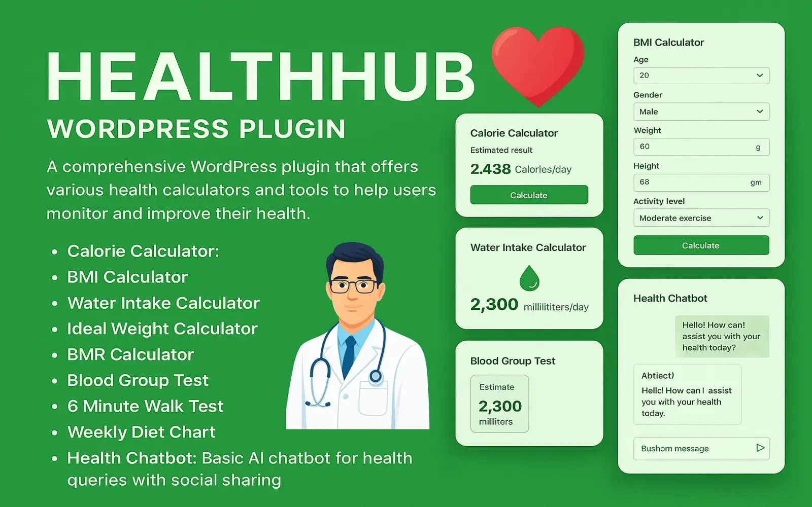 HealthHub WordPress Plugin WordPress Plugin