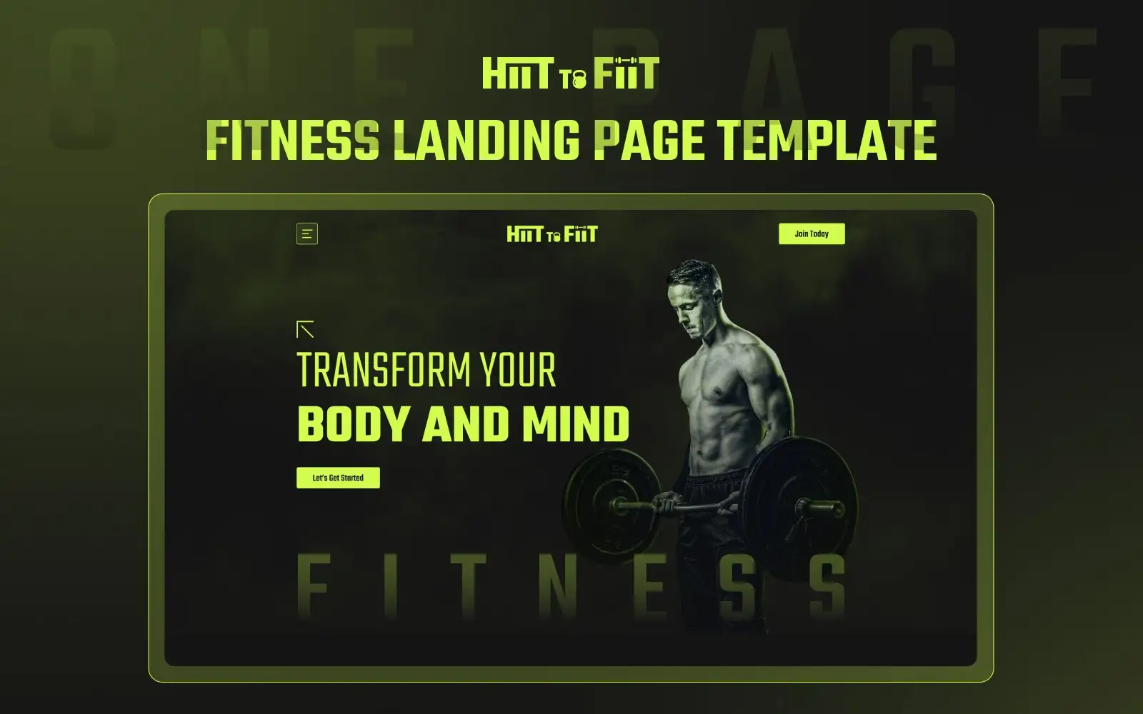 HiitToFiit – OnePage Fitness Elementor Website Template Elementor Kit