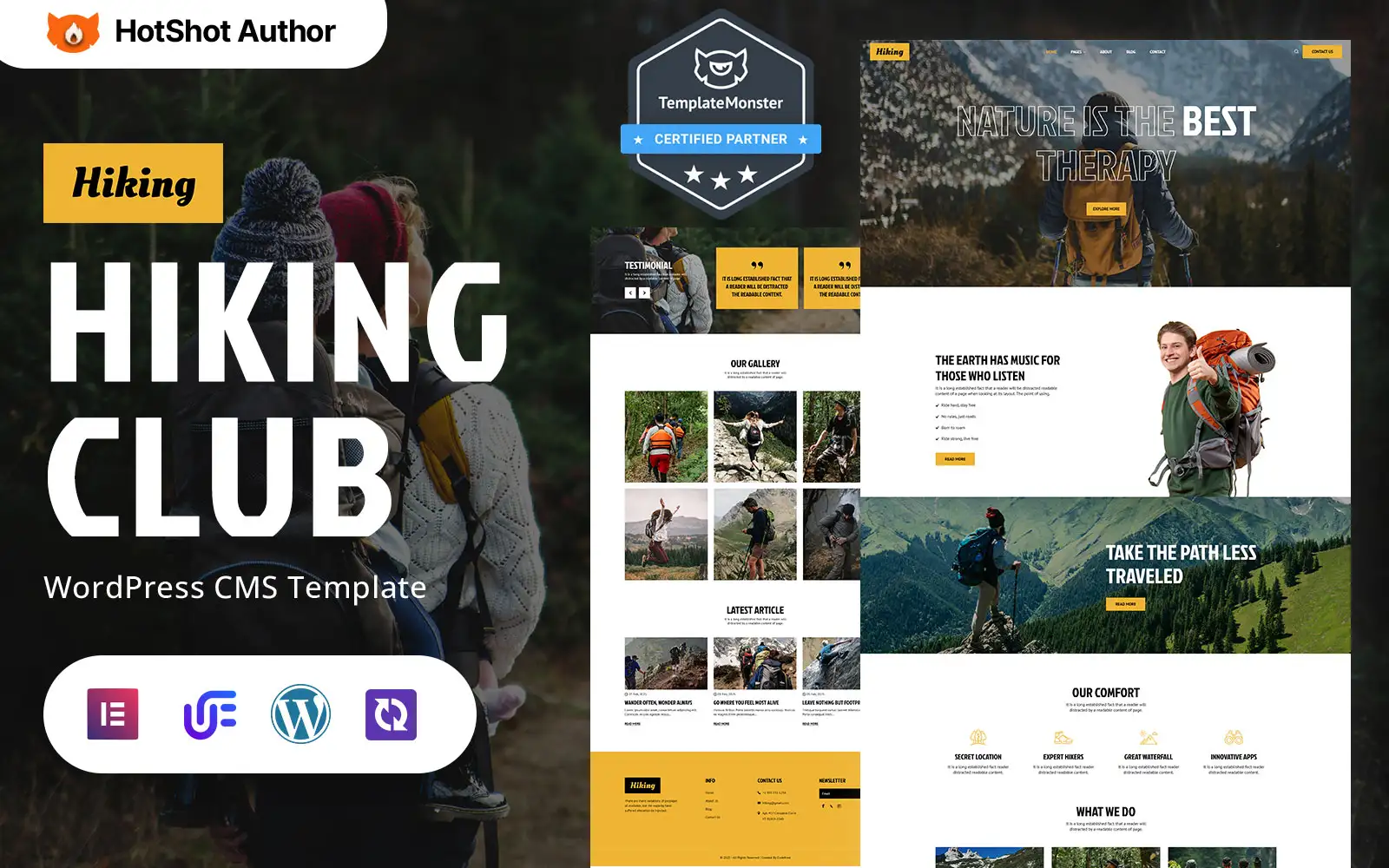 Hiking – Trekking And Mountain Travel WordPress Responsive Theme WordPress Theme