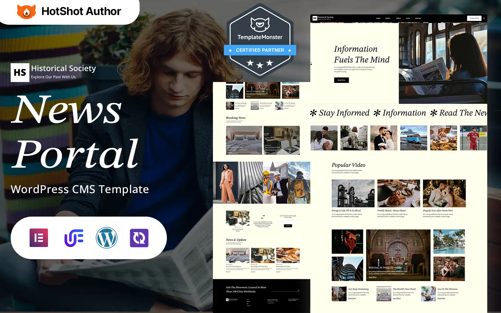 Historical Society – Ultimate News And Magazine WordPress Elementor Theme WordPress Theme