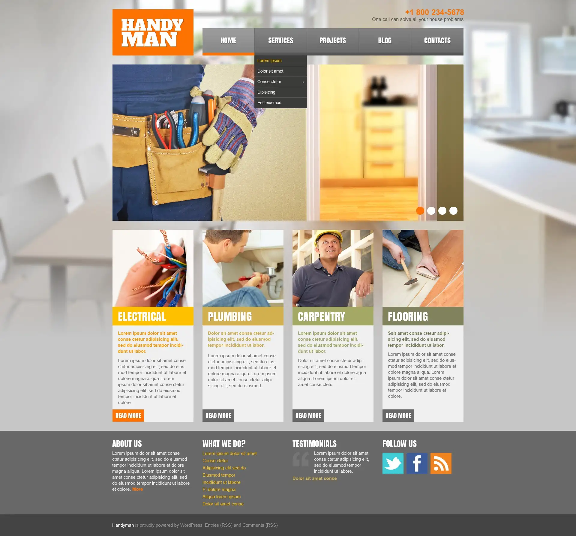 Home Repairs Responsive WordPress Theme