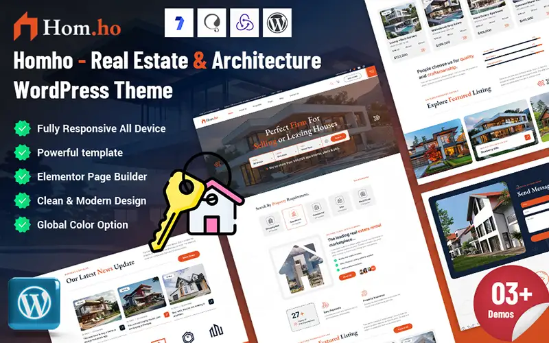 Homho – Real Estate & Architecture WordPress Theme