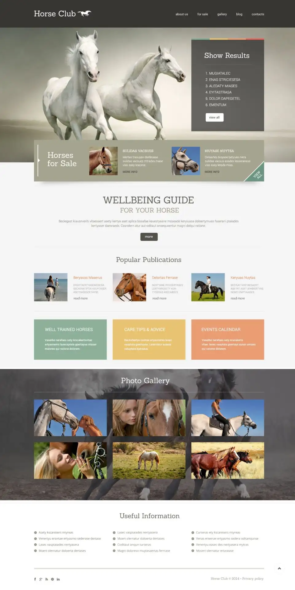 Horse Responsive WordPress Theme