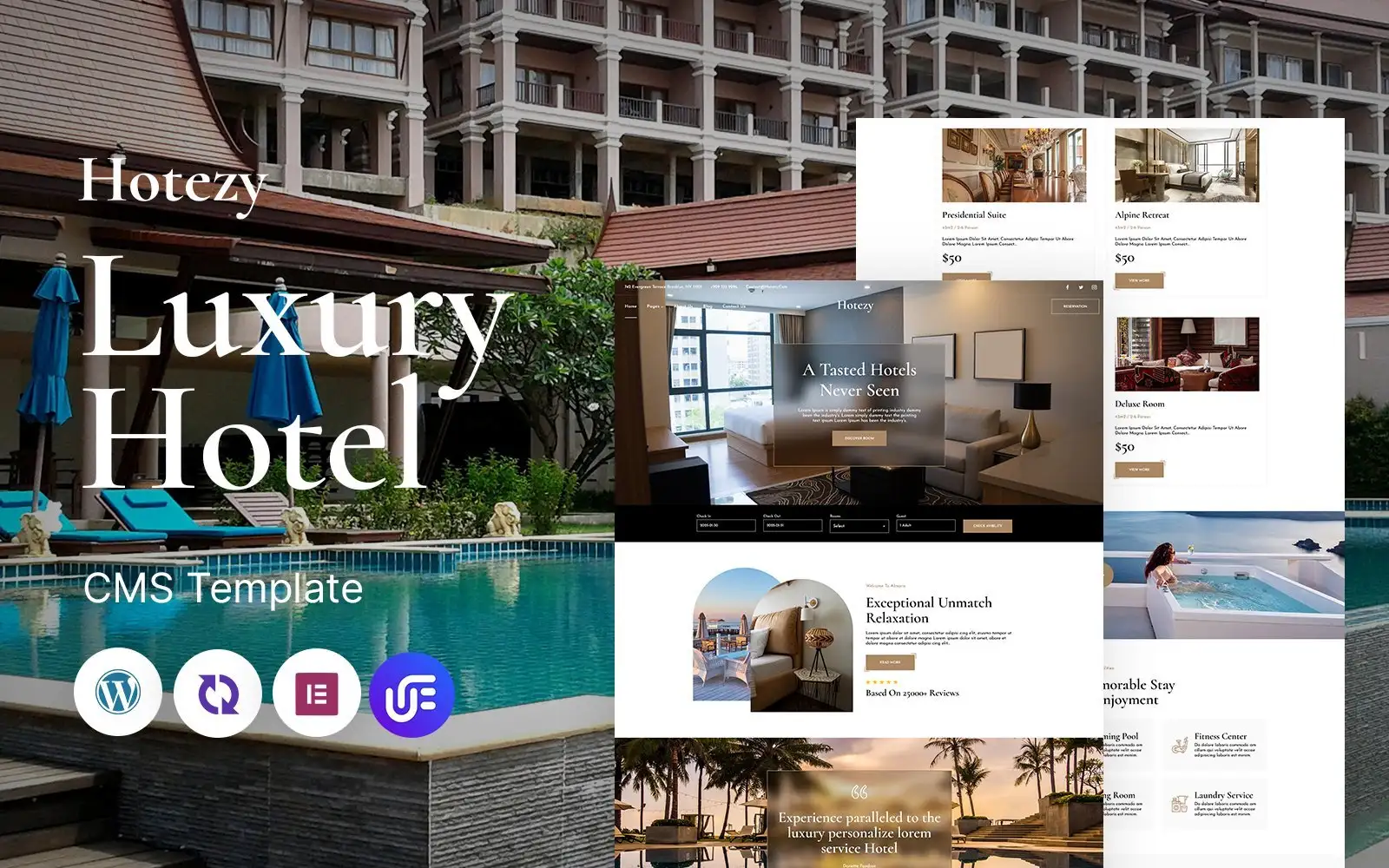 Hotezy – Luxury Hotel And Resort Multipurpose Responsive WordPress Theme
