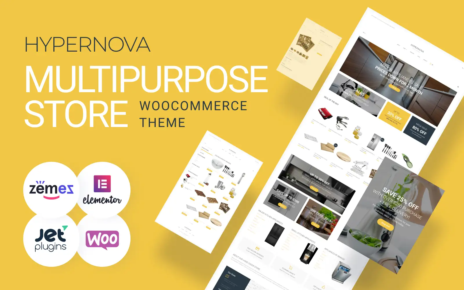 Hypernova – Store Multipurpose Minimal Elementor WooCommerce Theme
