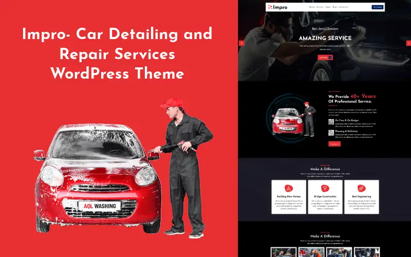 Impro – Car Detailing and Repair Services WordPress Theme