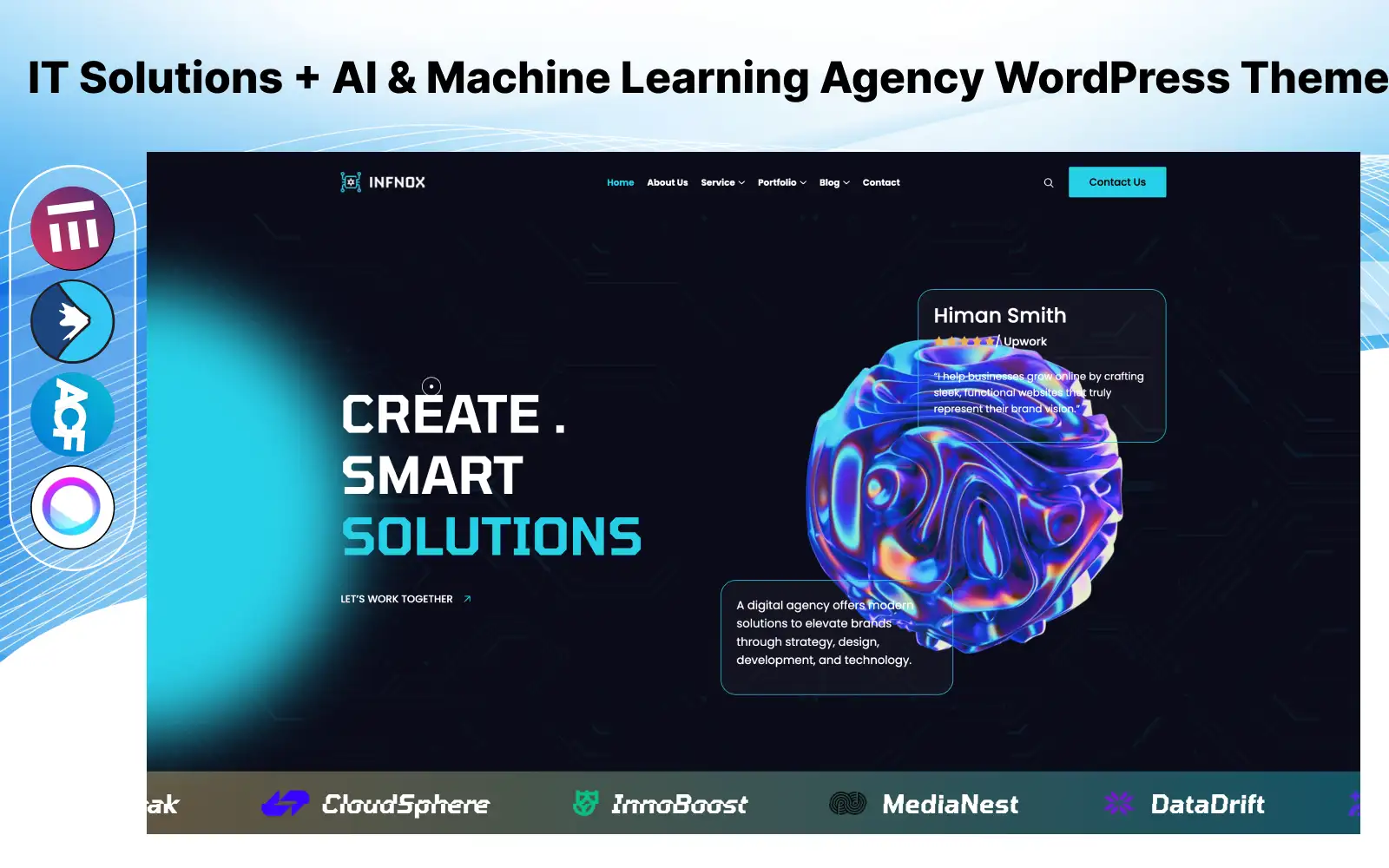 Infnox – IT Solutions + AI & Machine Learning Agency WordPress Theme it
