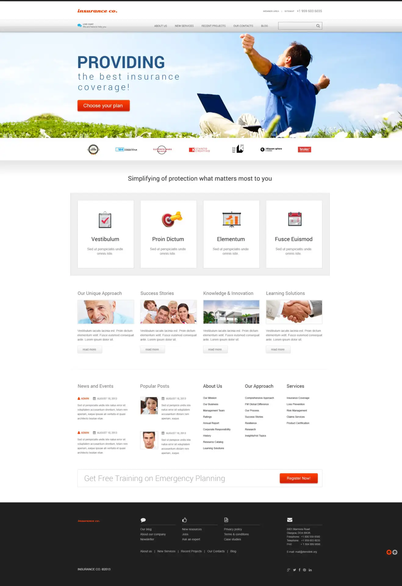 Insurance with Benefits WordPress Theme