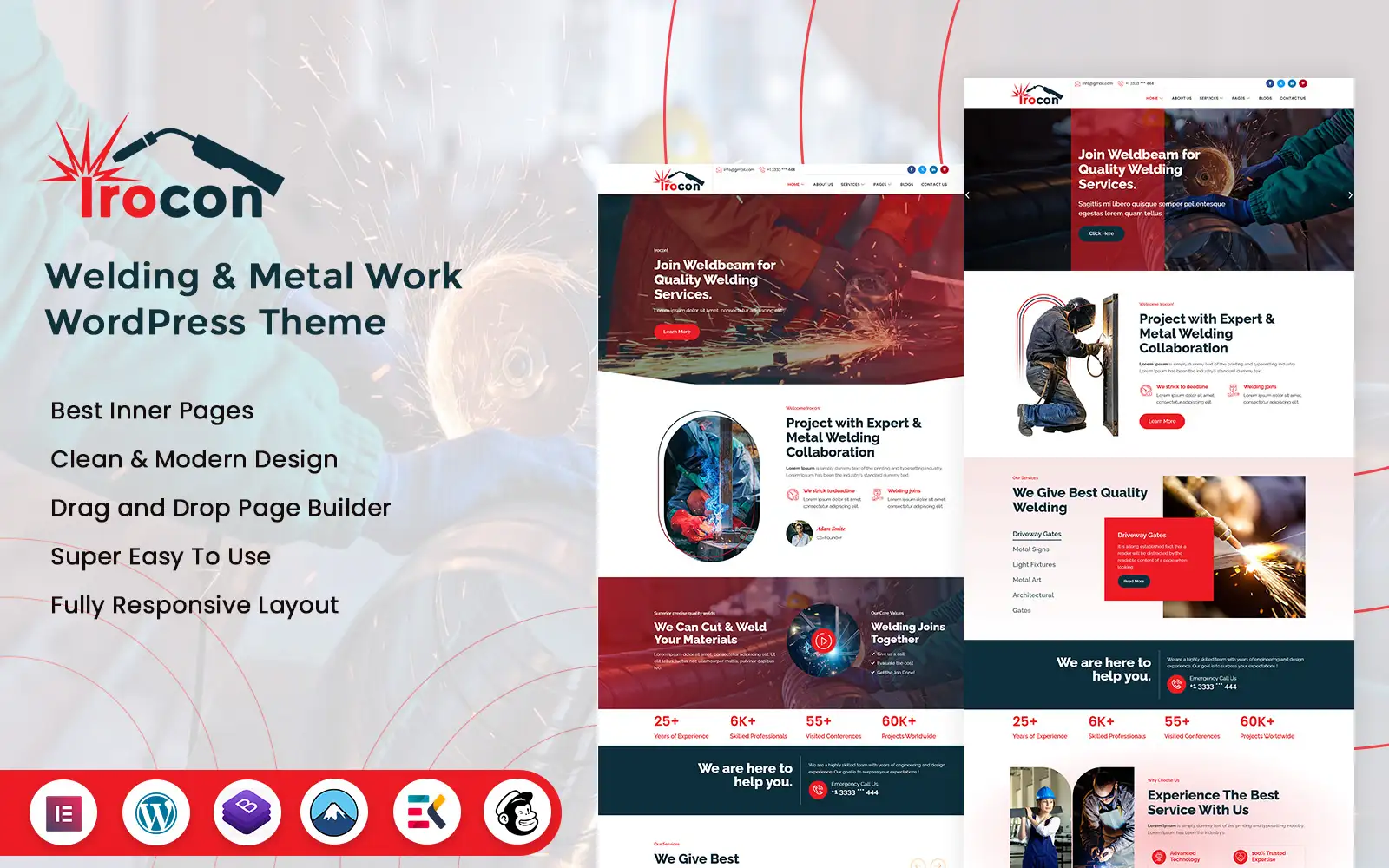Irocon – Welding & Metal Work WordPress Theme