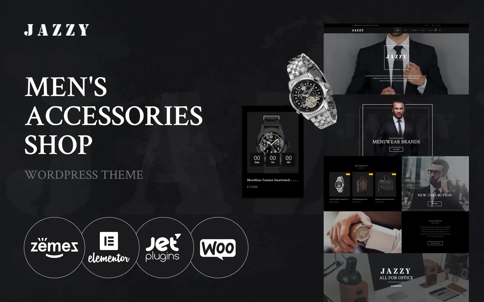 Jazzy – Men’s Accessories Shop WooCommerce Theme