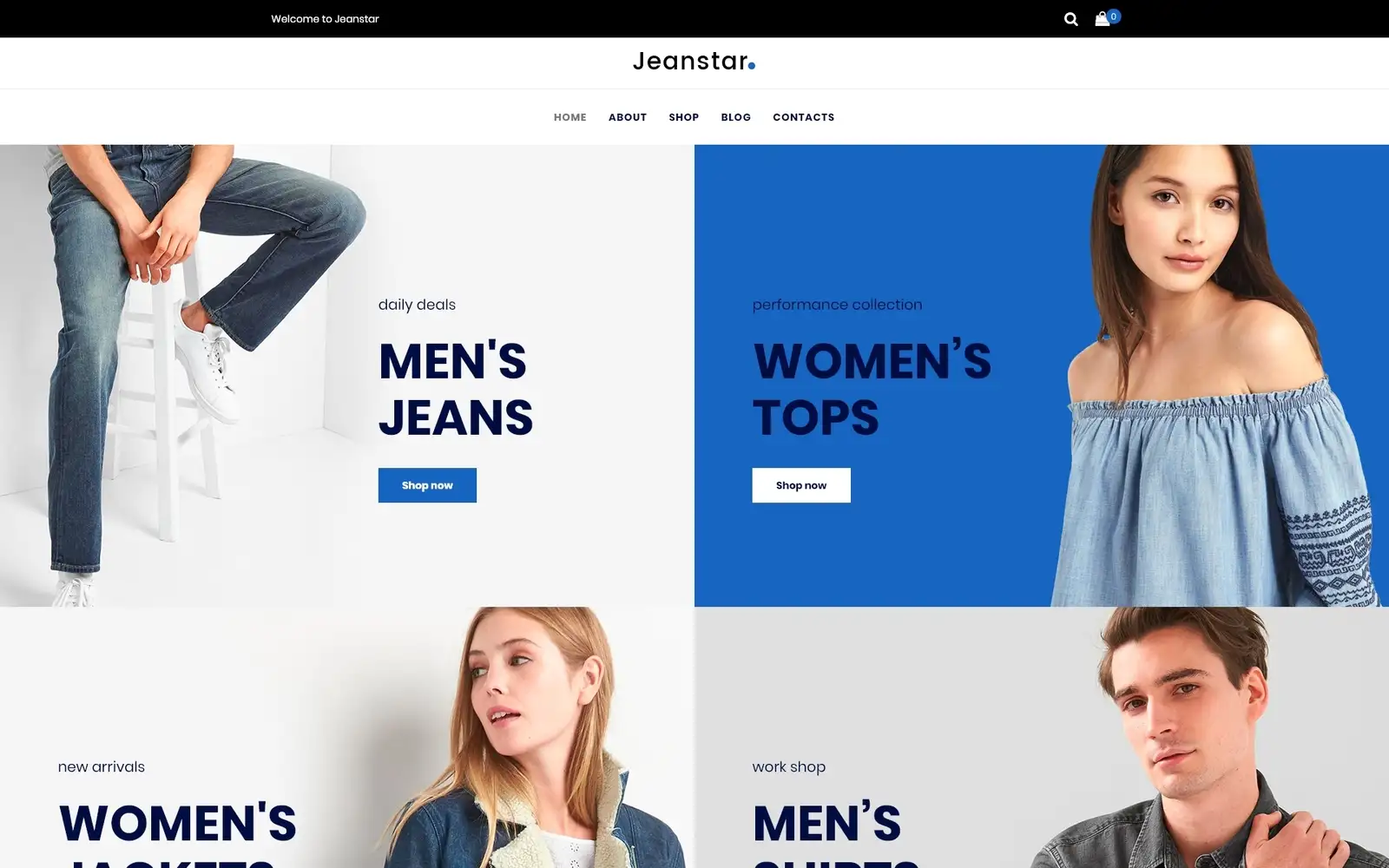 Jeanstar – Clothes Store Elementor WooCommerce Theme
