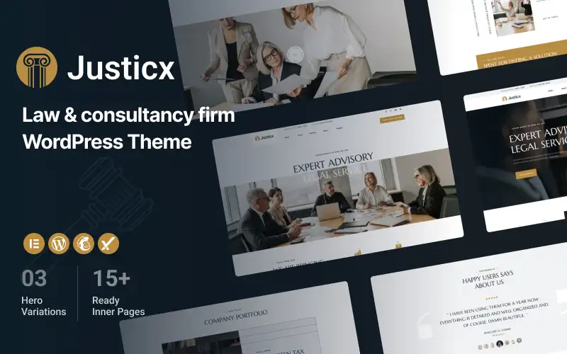 Justicx – Law & Consultancy Firm WordPress Theme