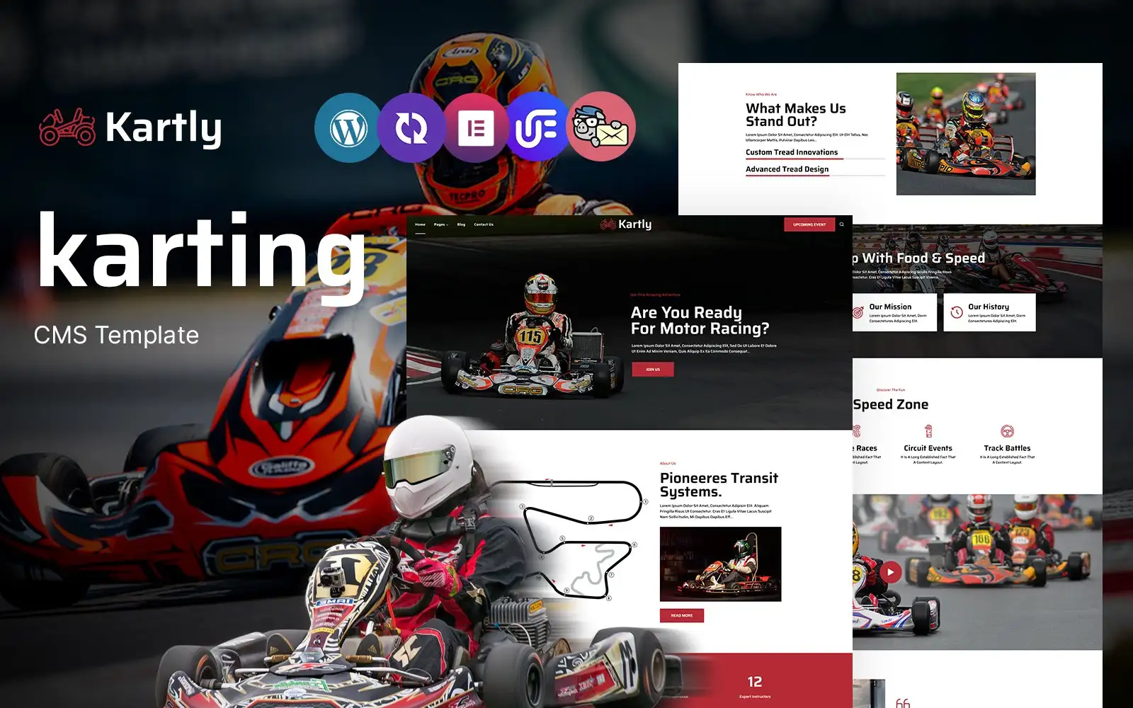 Kartly – Karting Club Multipurpose Responsive WordPress Theme