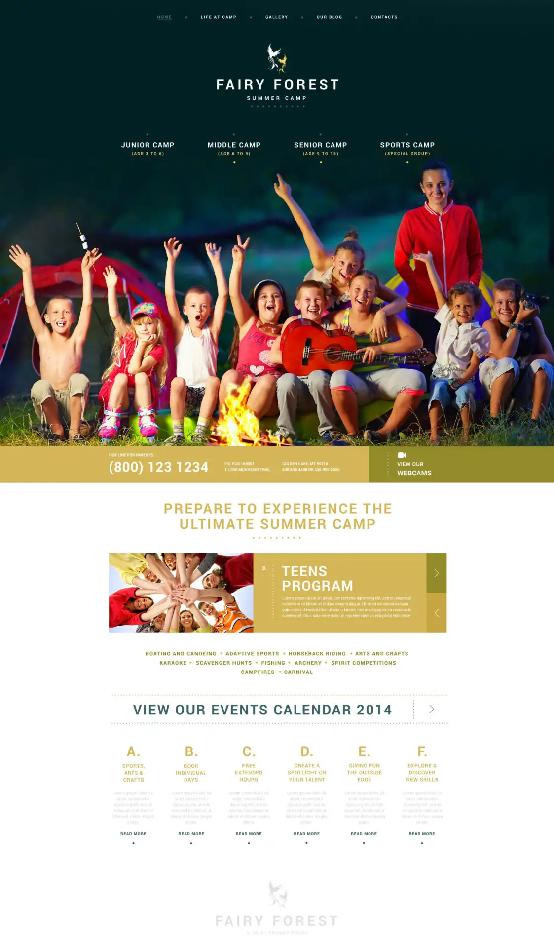 Kids Summer Camps WordPress Theme