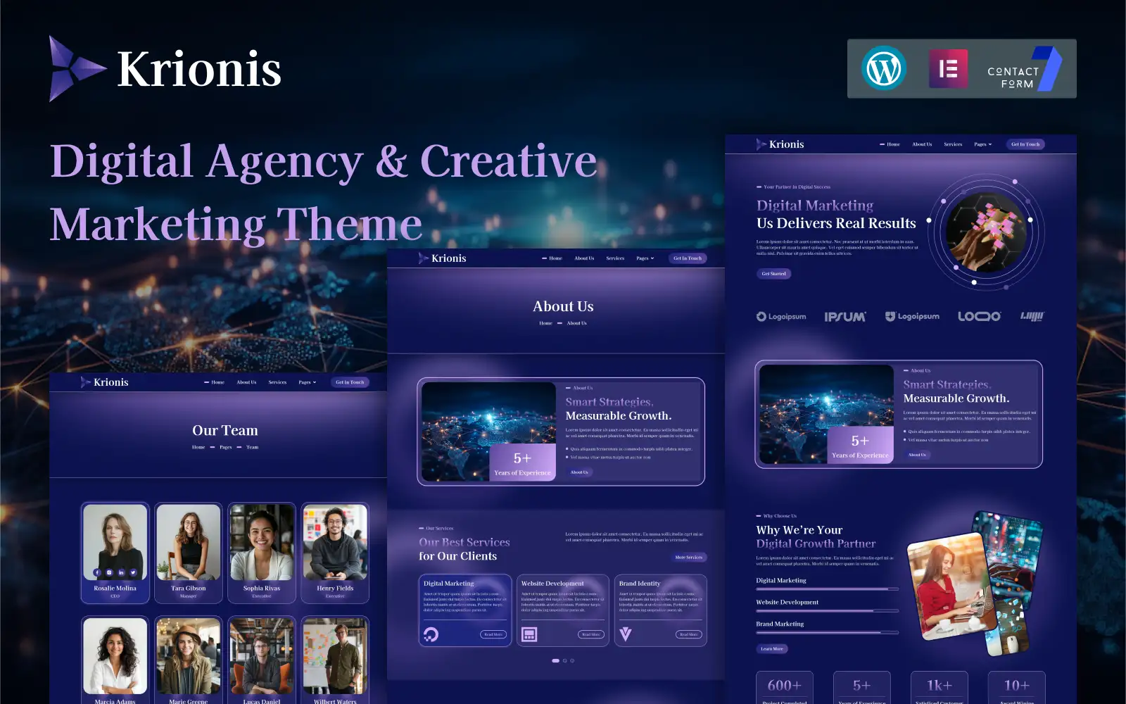 Krionis – Digital Agency & Creative Marketing Theme WordPress Theme