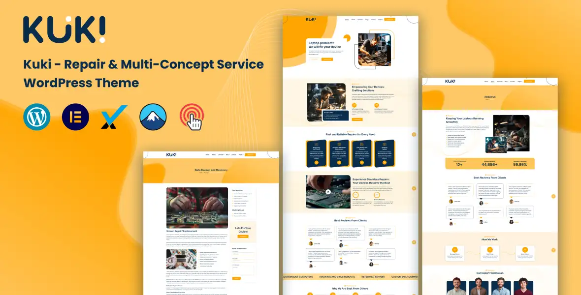 Kuki | Repair & Multi-Concept Service WordPress Theme