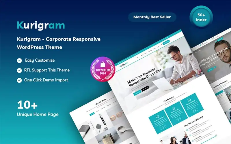 Kurigram – Corporate Business Responsive WordPress Theme