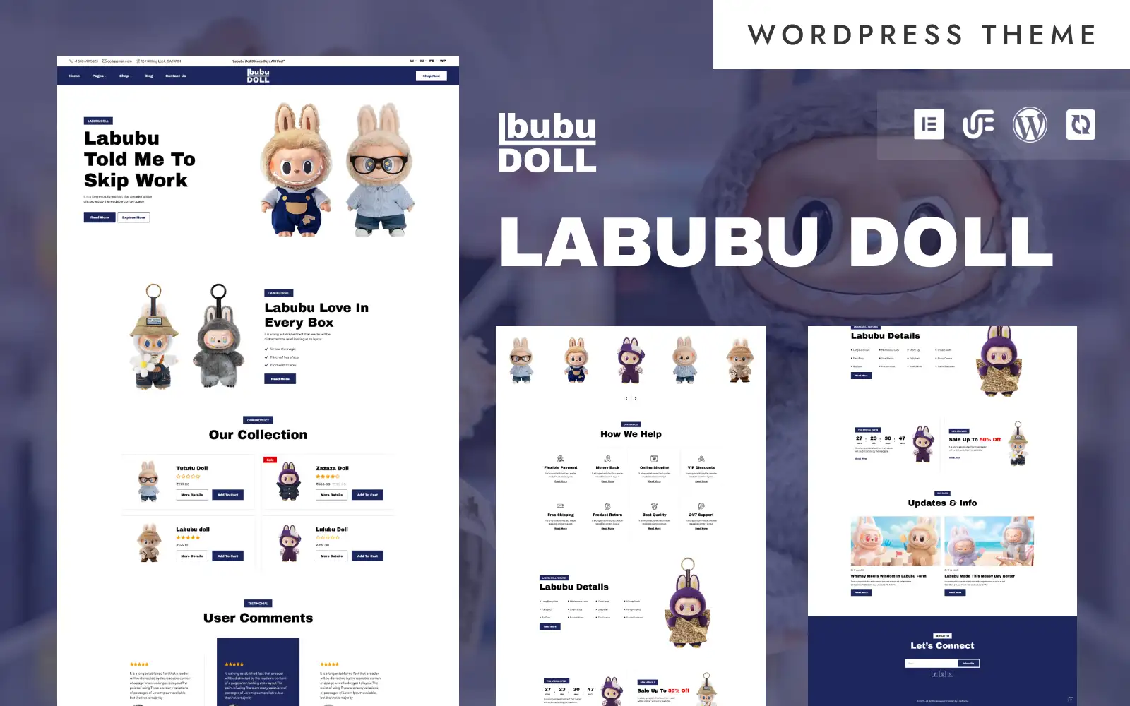 Lbubu Doll – Labubu Doll & Limited Edition Toy Store WooCommerce Elementor Theme WooCommerce Theme