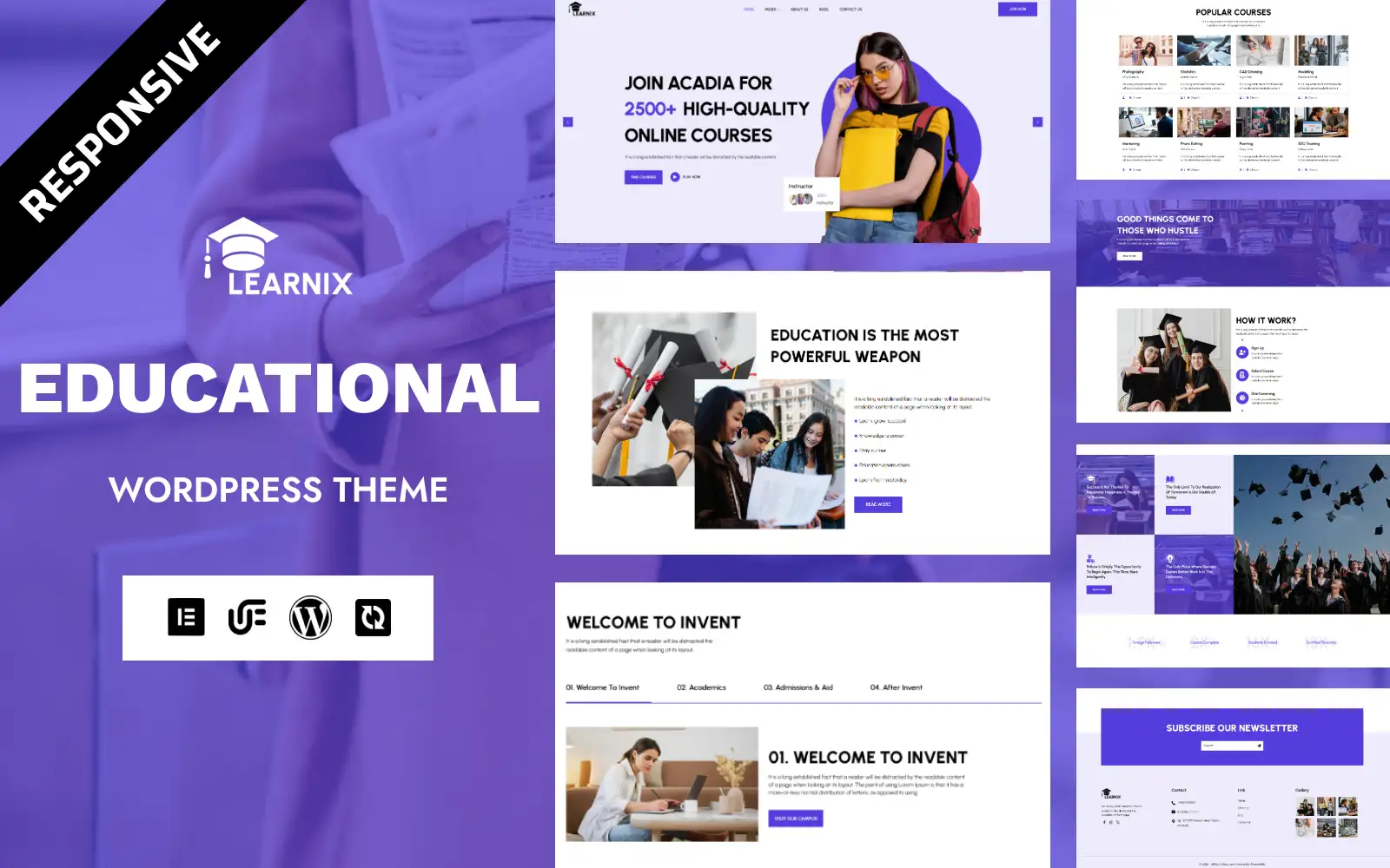 Learnix – Education & eLearning WordPress Elementor Theme WordPress Theme