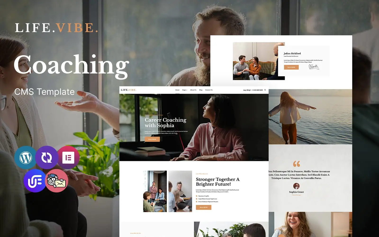 Lifevibe – life Coaching Club Multipurpose Responsive WordPress Theme