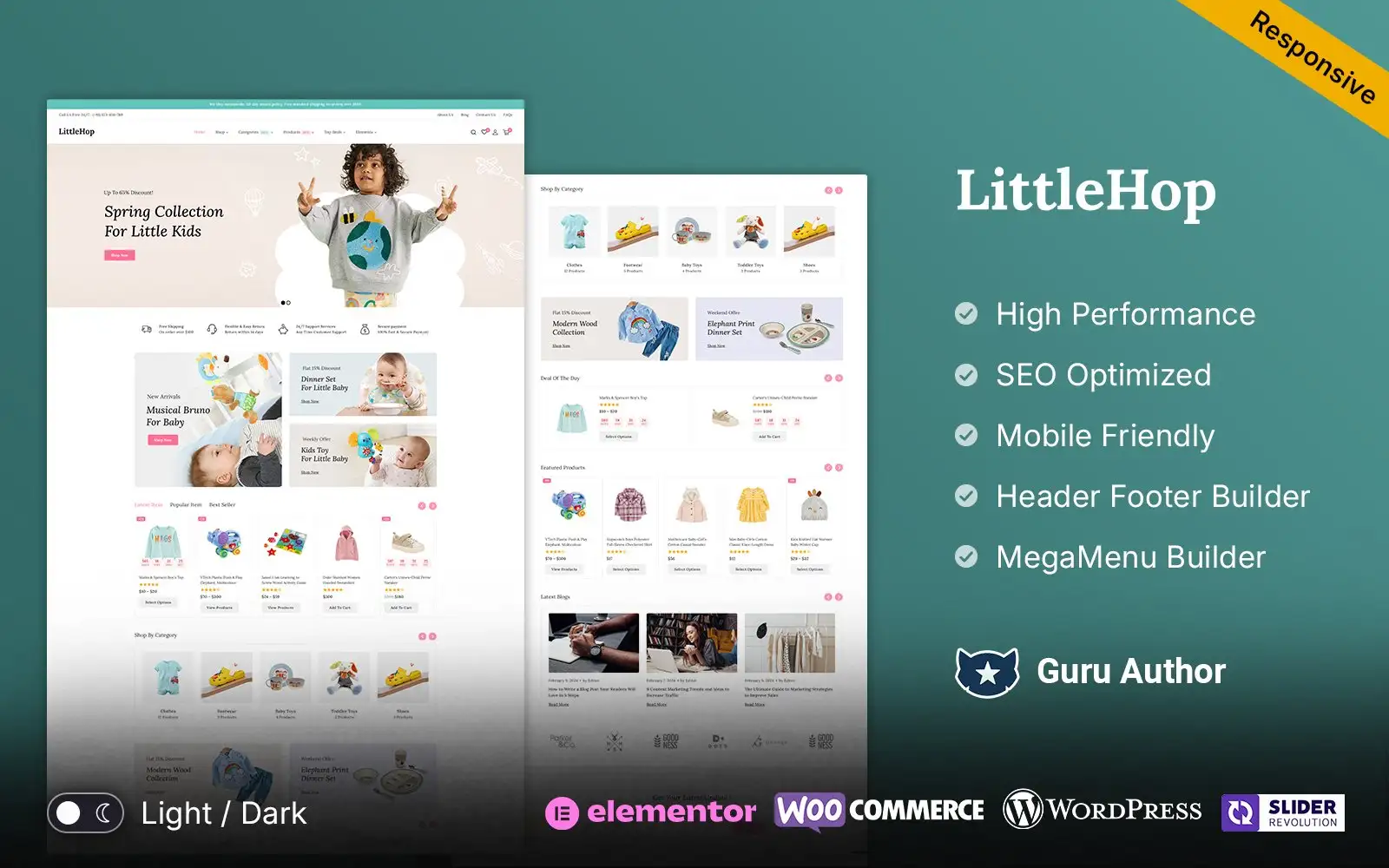 Littlehop – Kids Clothes and Toys Store WooCommerce Responsive Theme WooCommerce Theme