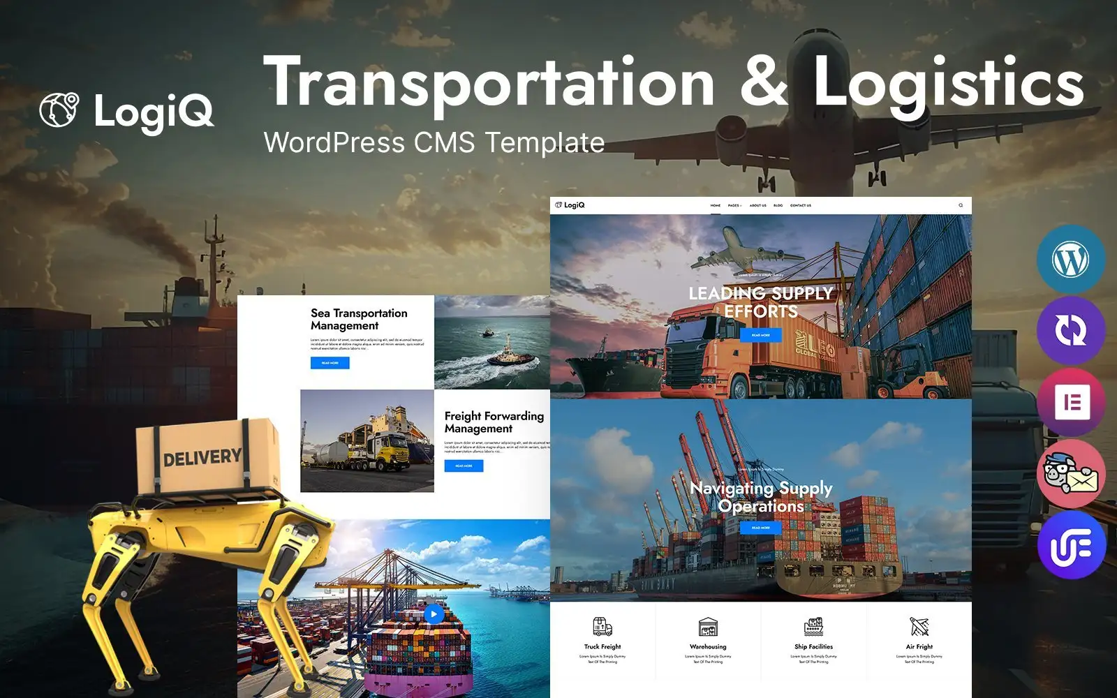 LogiQ – Transportation And Logistics WordPress Theme