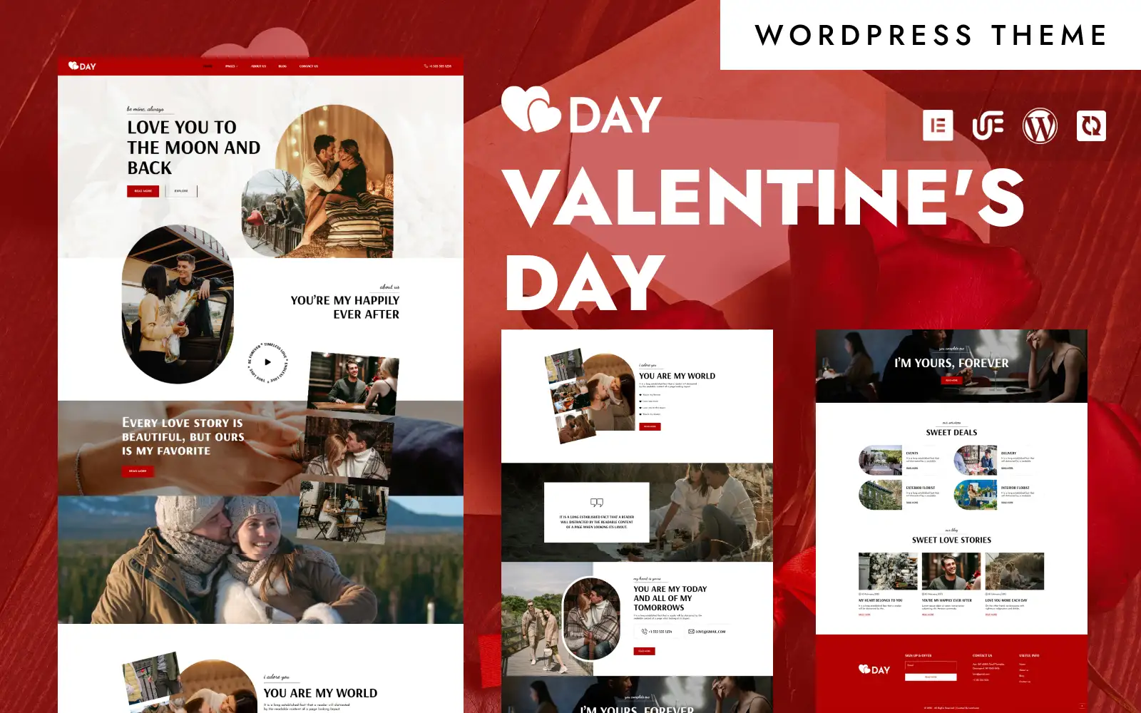 Love Day – St. Valentine’s Special, Love & Couples WordPress Elementor Theme WordPress Theme