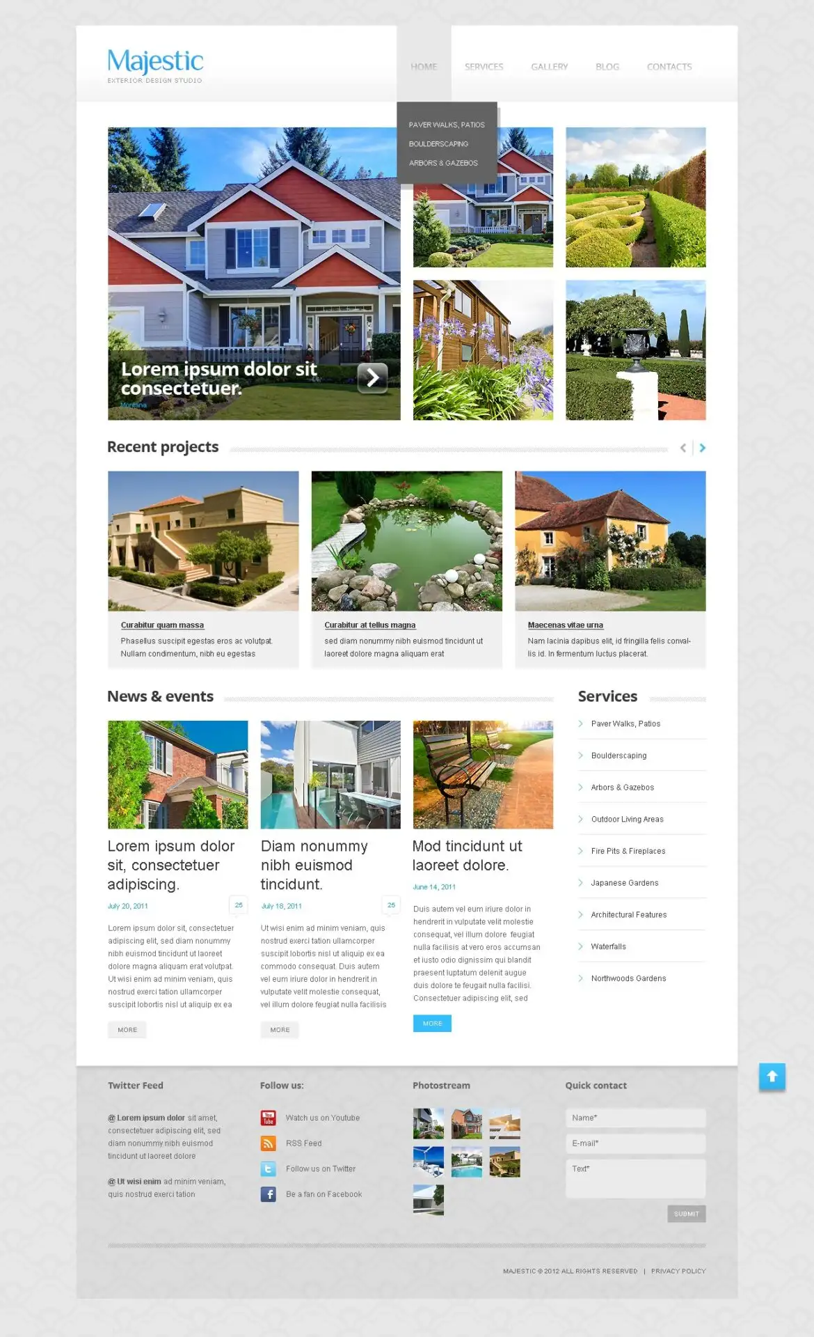 Magic Exterior Design WordPress Theme