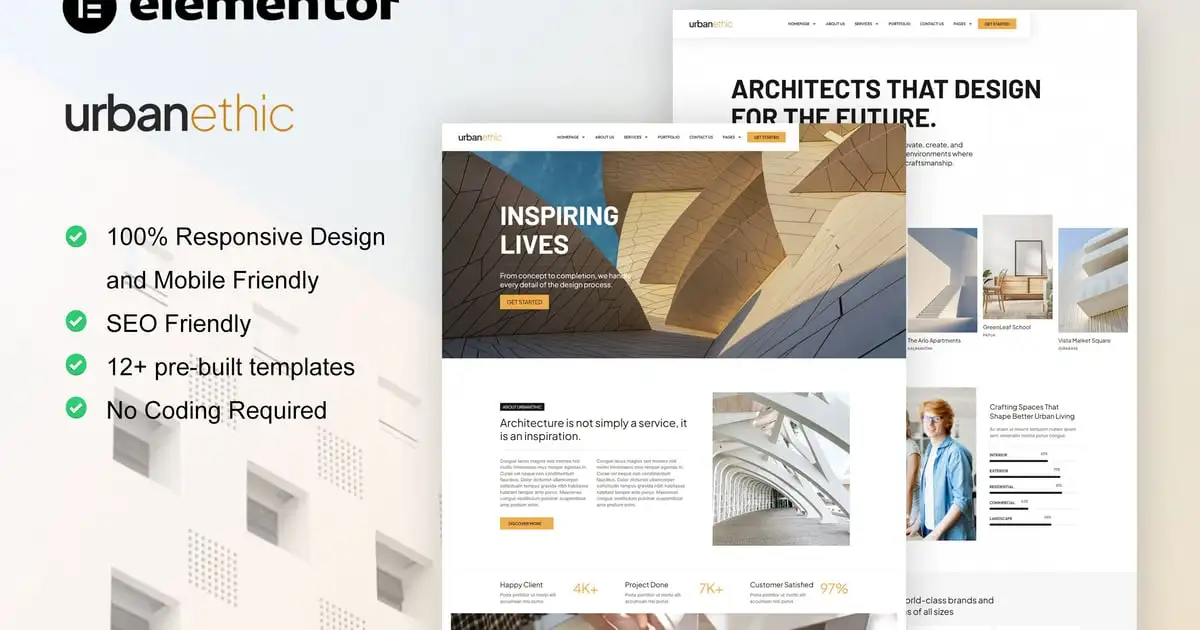 Urbanethic – Architecture & Interior Elementor Template Kit