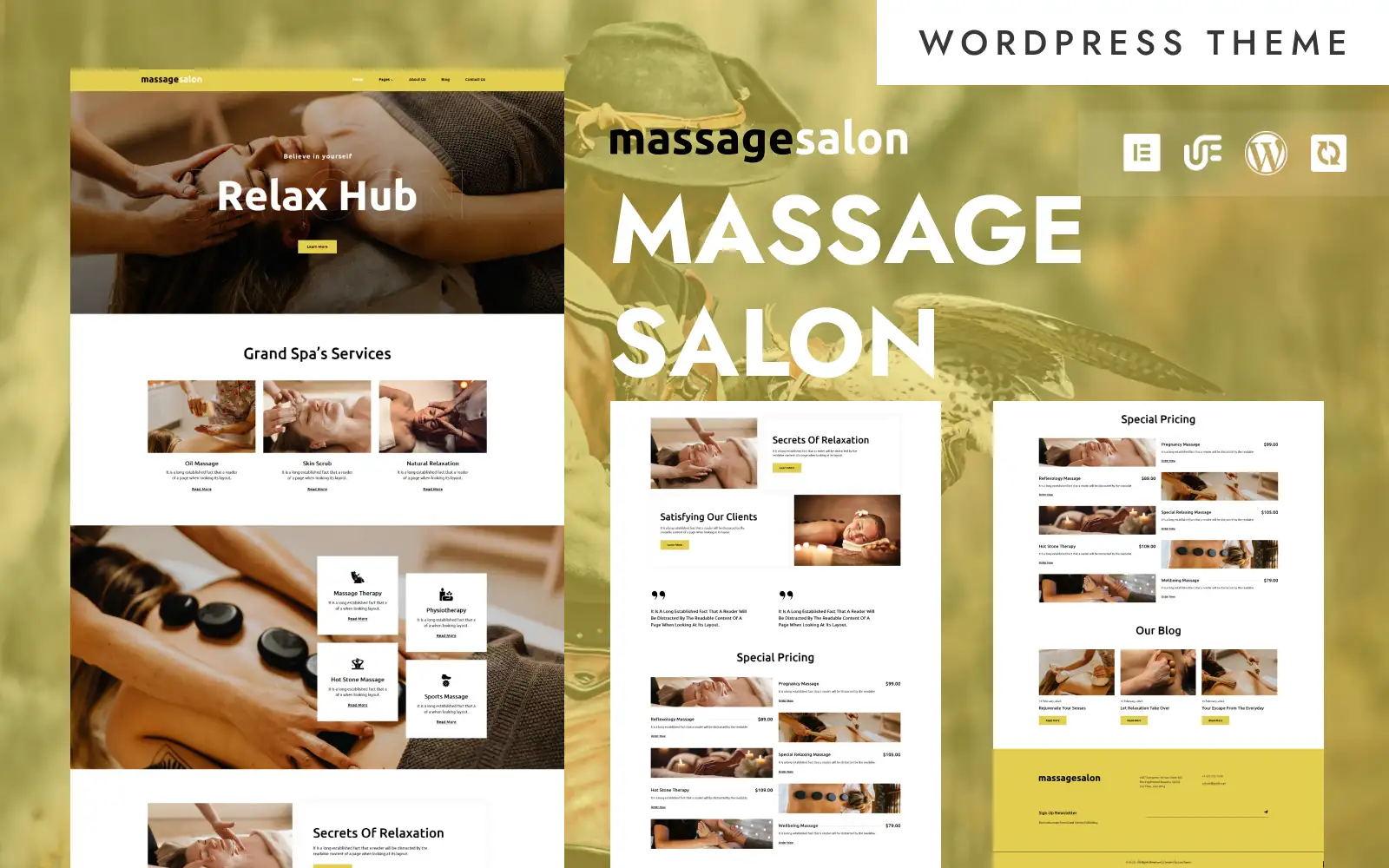 Massage Salon – Beauty & Massage Parlor WordPress Elementor Theme WordPress Theme