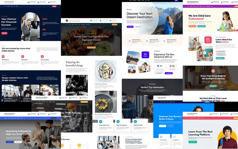 Mavix Pro – Largest Library of Pre-built Websites WordPress Theme