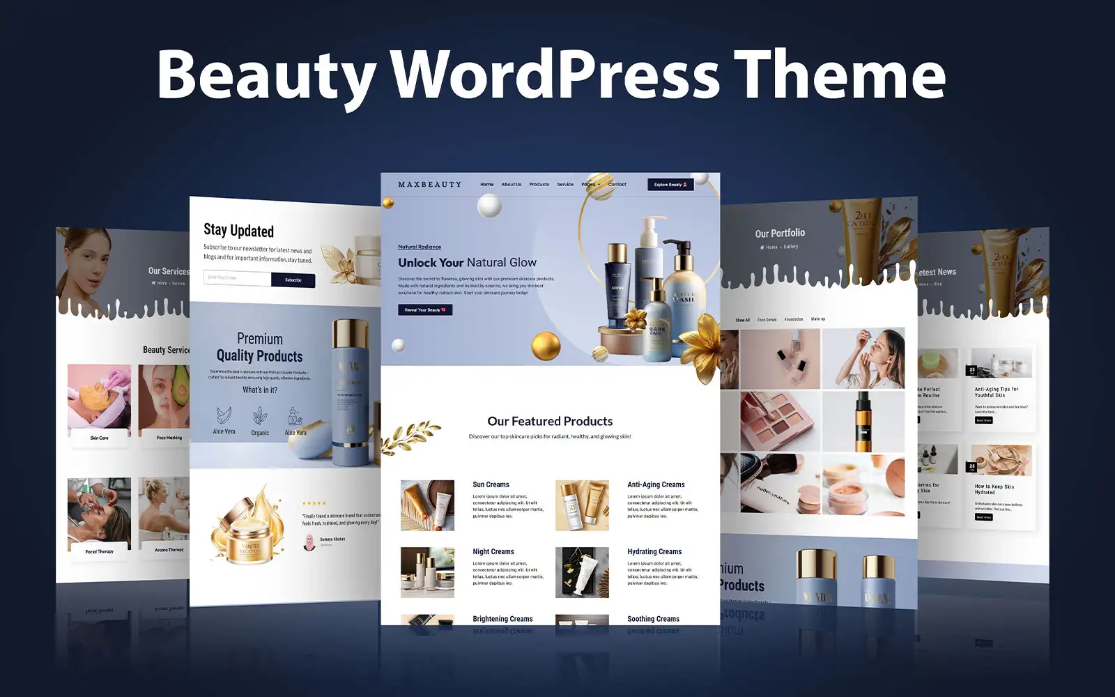 Maxbeauty – Beauty and Cosmetics WordPress Theme