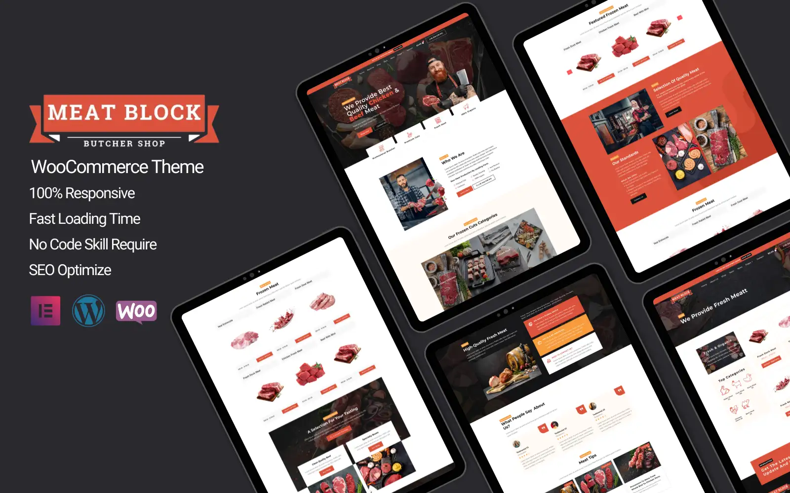 Meat Block – Butcher Services & Meat Shop WooCommerce WordPress Theme WooCommerce Theme