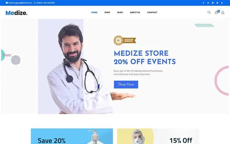 Medize – Medical & Health WooCommerce Theme