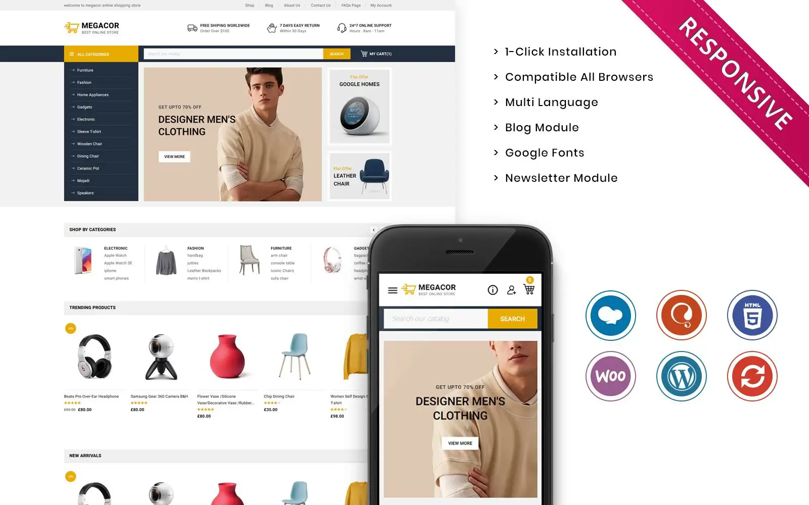 Megacor – The Fashion Store Responsive WooCommerce Theme