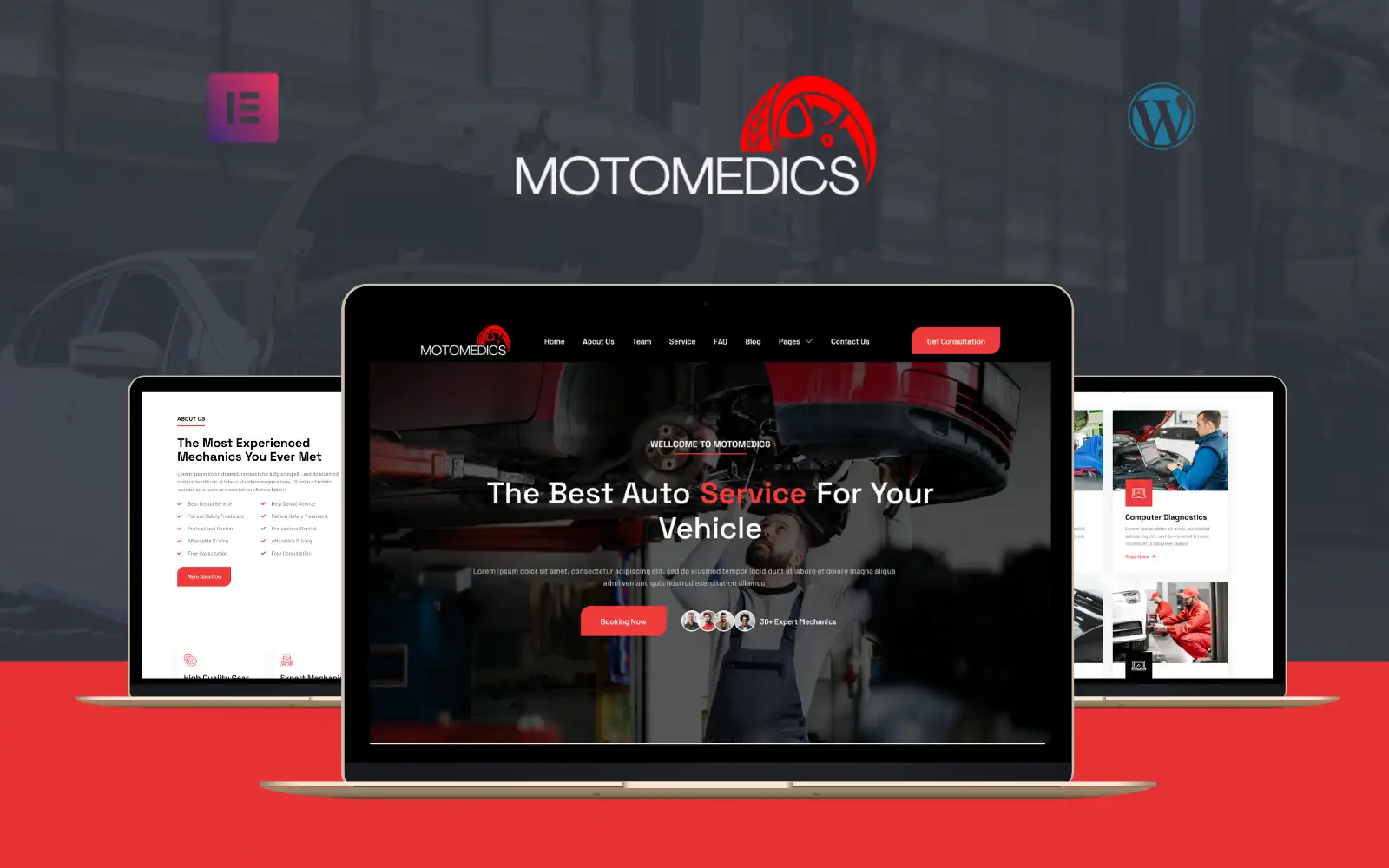 Motomedics – Car repair & Services WordPress Theme