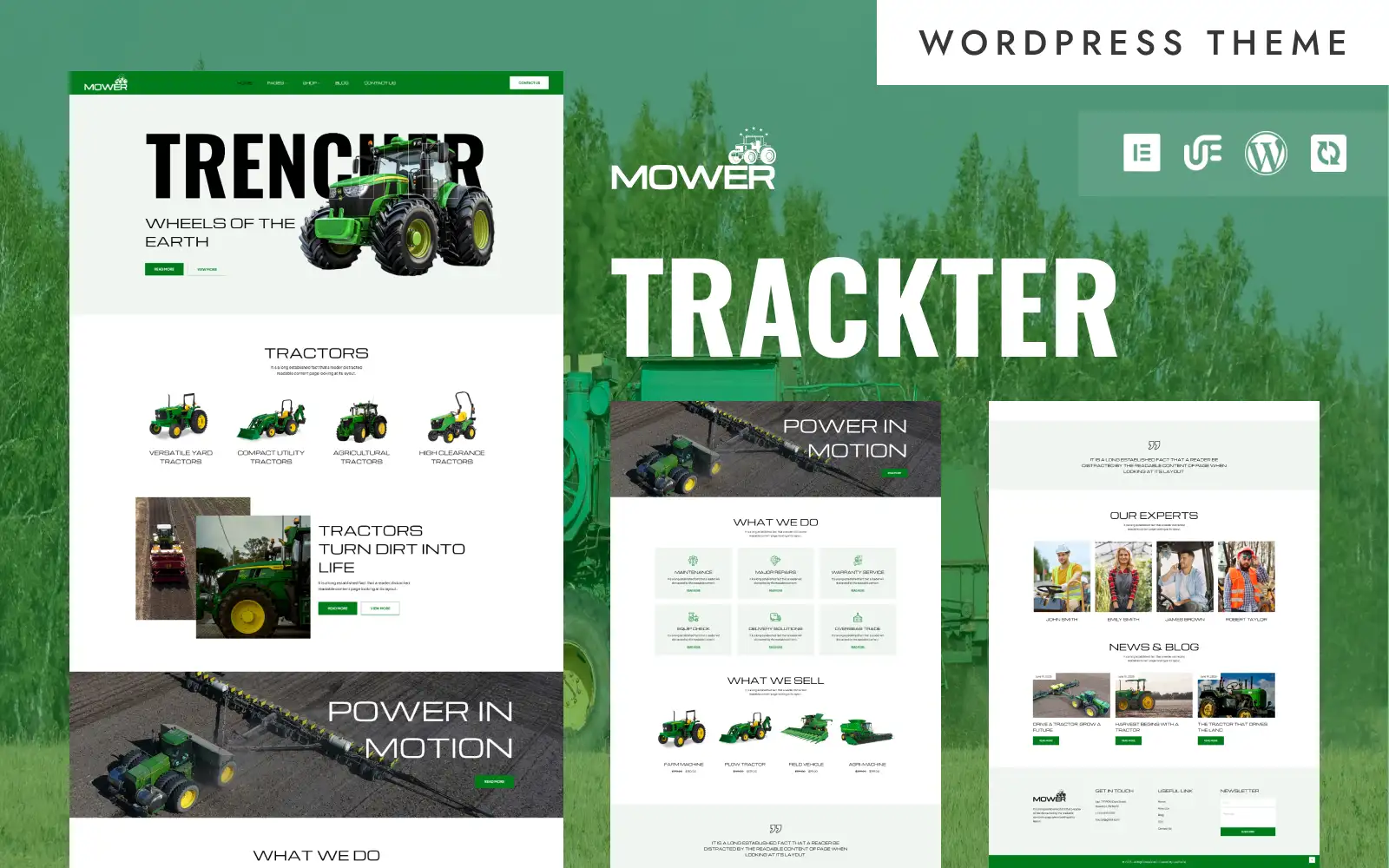 Mower – Tractor & Farming Equipment WooCommerce Elementor Theme WooCommerce Theme
