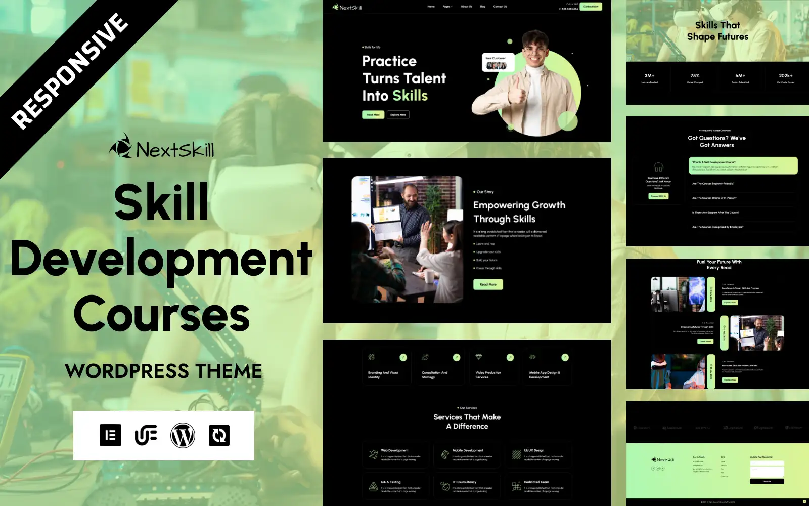 NextSkill – Career & Personal Growth Courses WordPress Elementor Theme WordPress Theme
