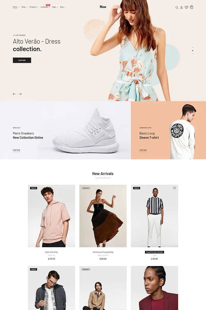 Noe – Stylish & Fashion WooCommerce Theme