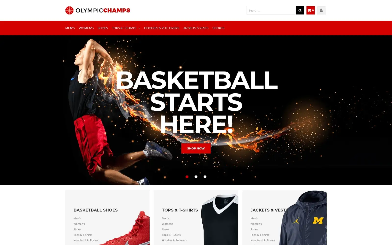 Olympicchamps – Basketball Stuff Elementor WooCommerce Theme