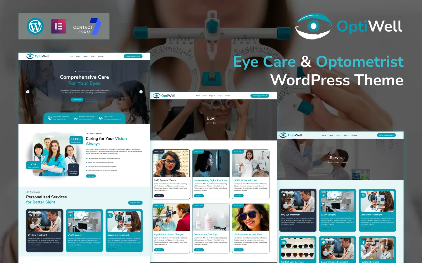 OptiWell – Eye Care & Optometrist WordPress Theme