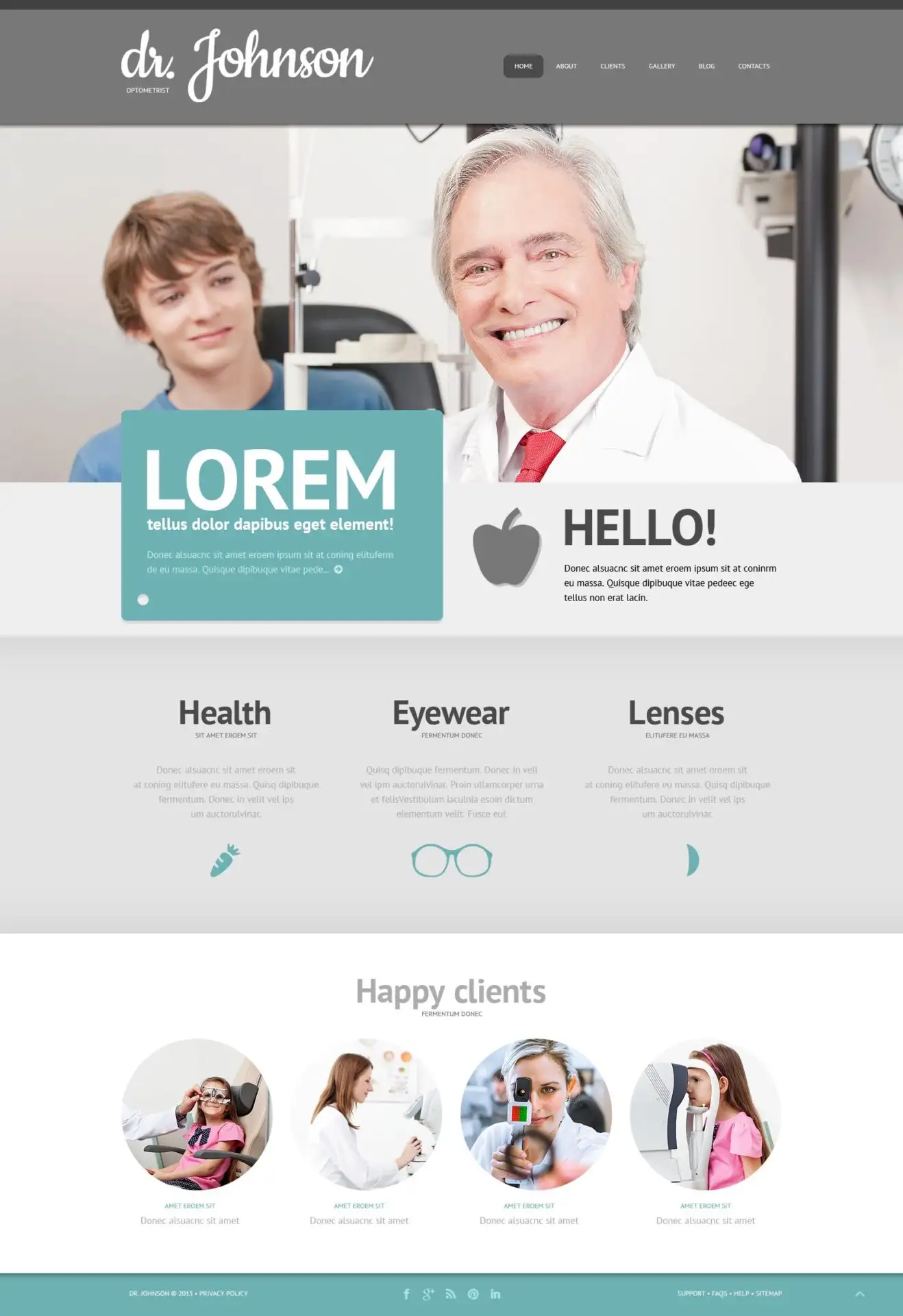 Optometrist’s Responsive WordPress Theme
