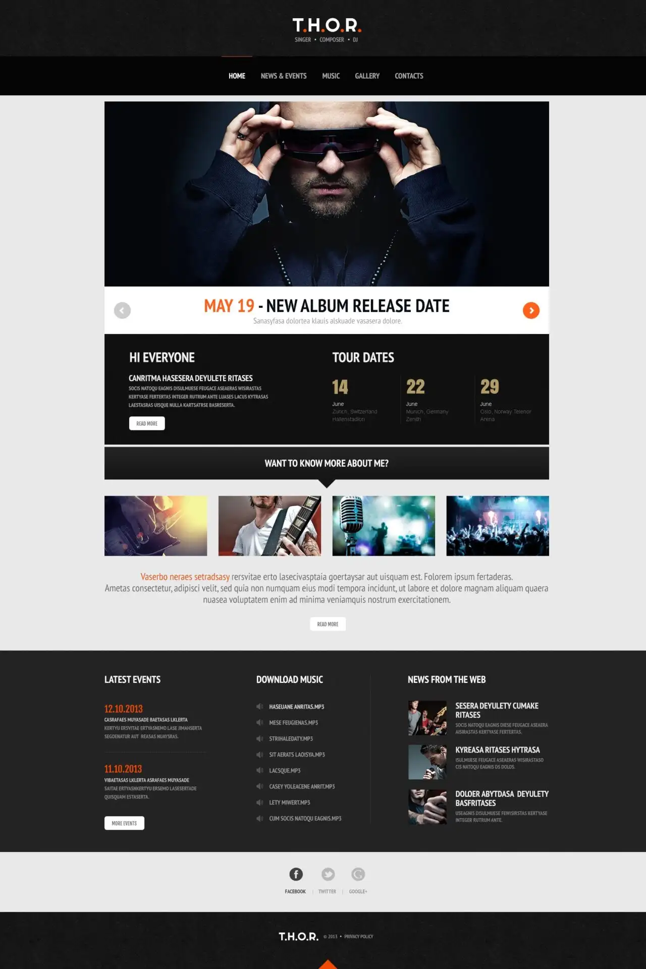 Original Singer WordPress Theme