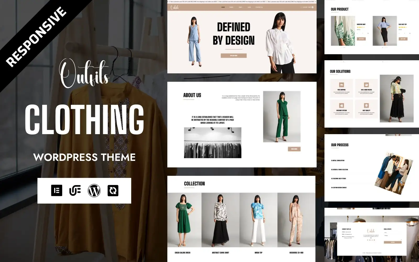 Outfits – Fashion & Clothing Store WooCommerce Elementor Theme WooCommerce Theme