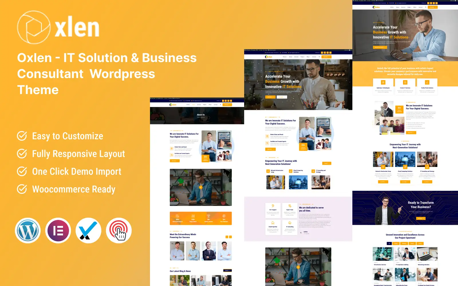 Oxlen – IT Solutions & Business Consultant WordPress Theme