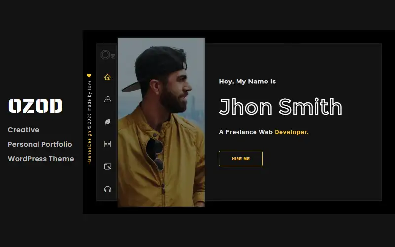 Ozod – Personal Portfolio WordPress Theme