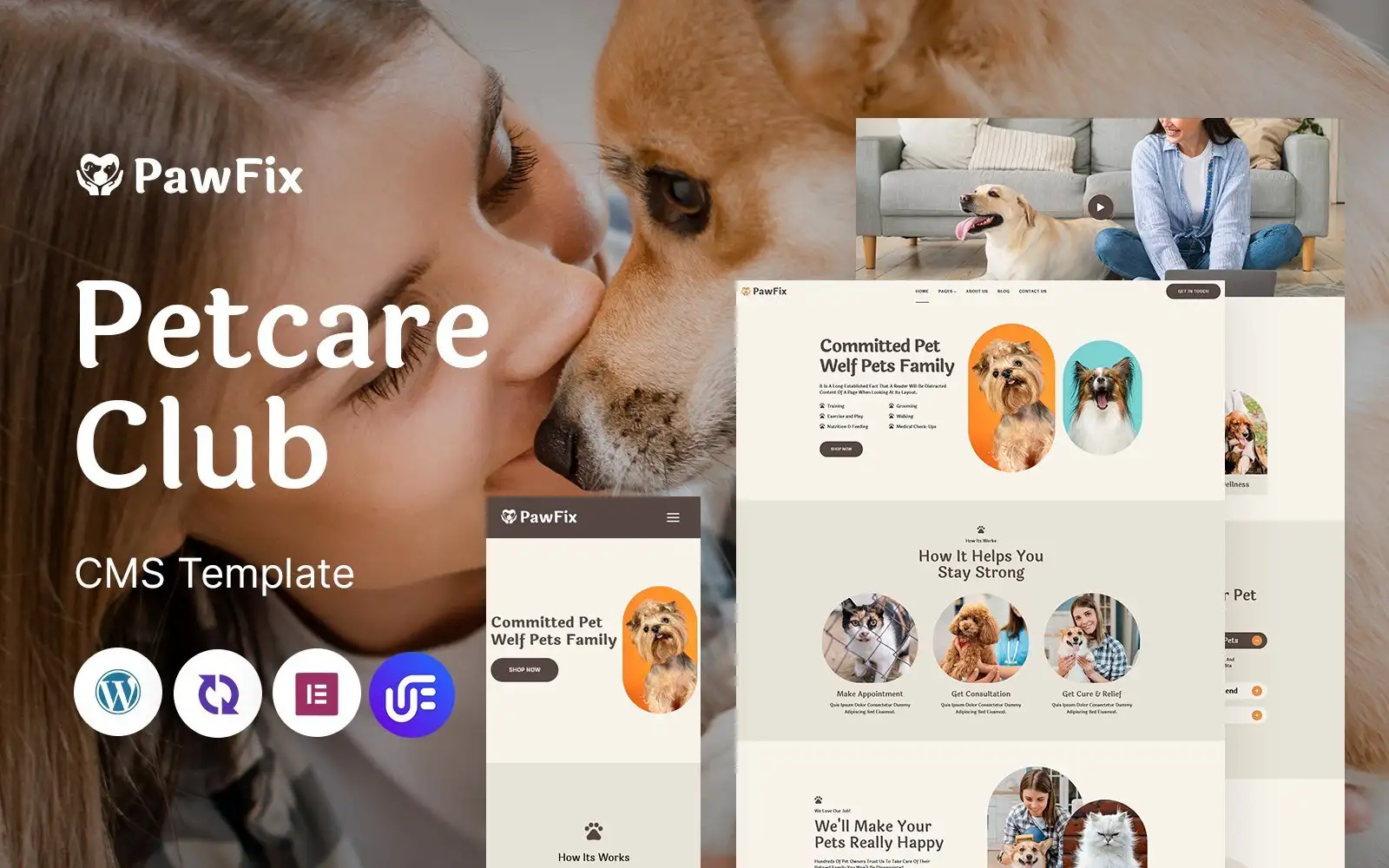 PawFix – Petcare Club Decor Multipurpose Responsive WordPress Theme
